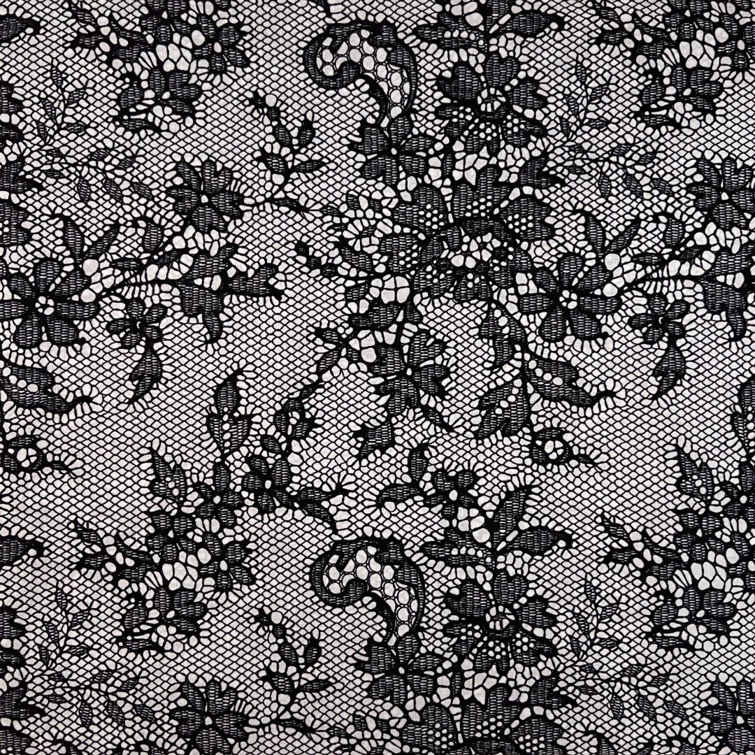 The Victorian lace - royal black