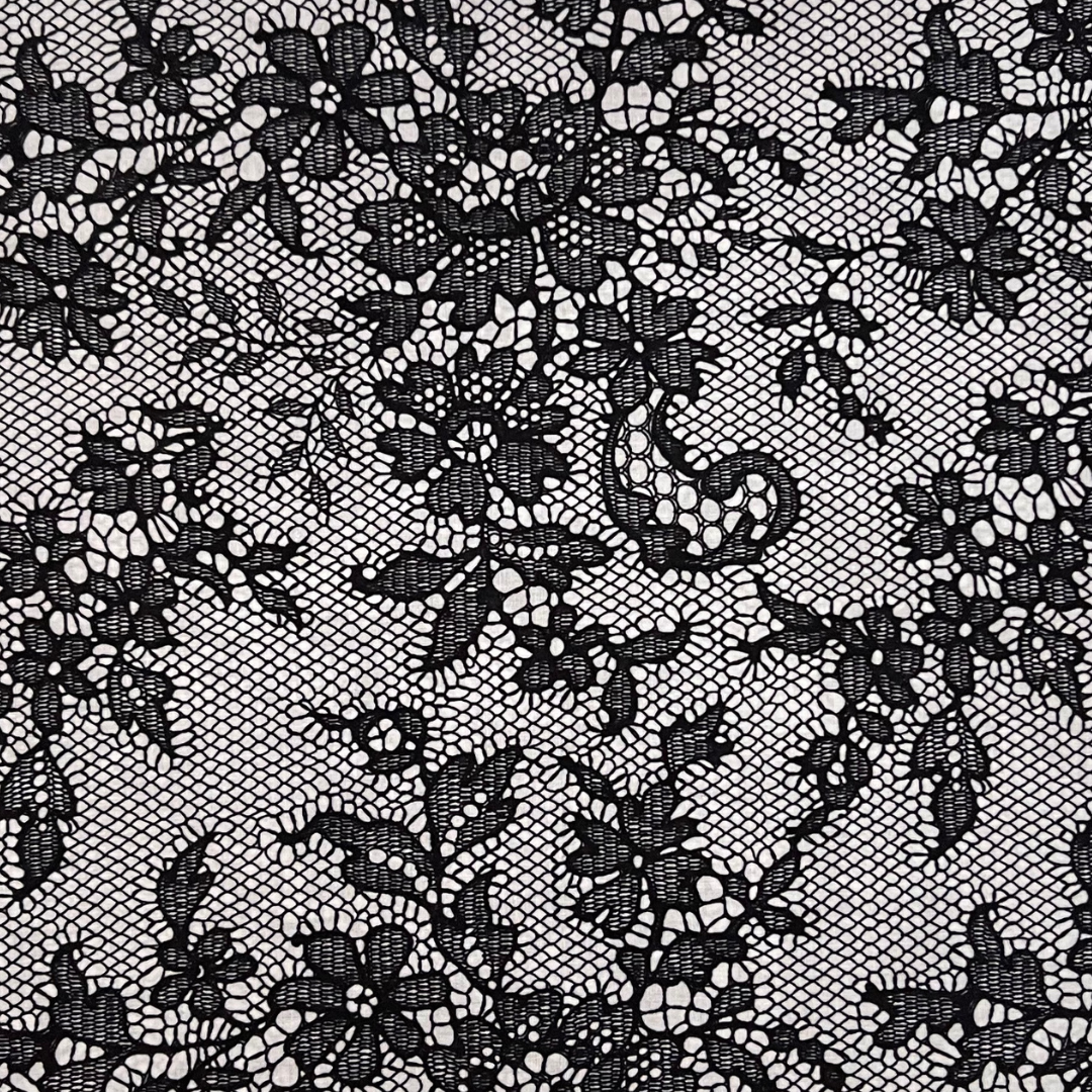 The Victorian lace - royal black