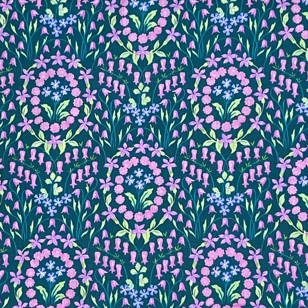 Damask floral pattern