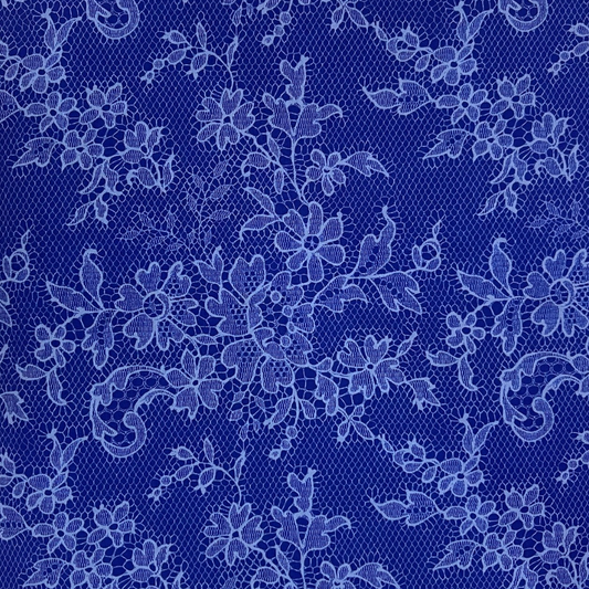 The Victorian lace - royal blue