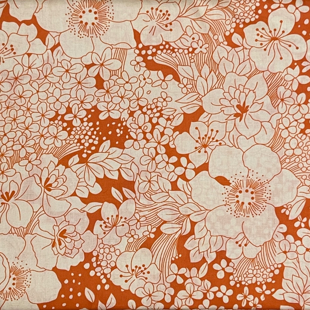 Monochromatic flower pattern