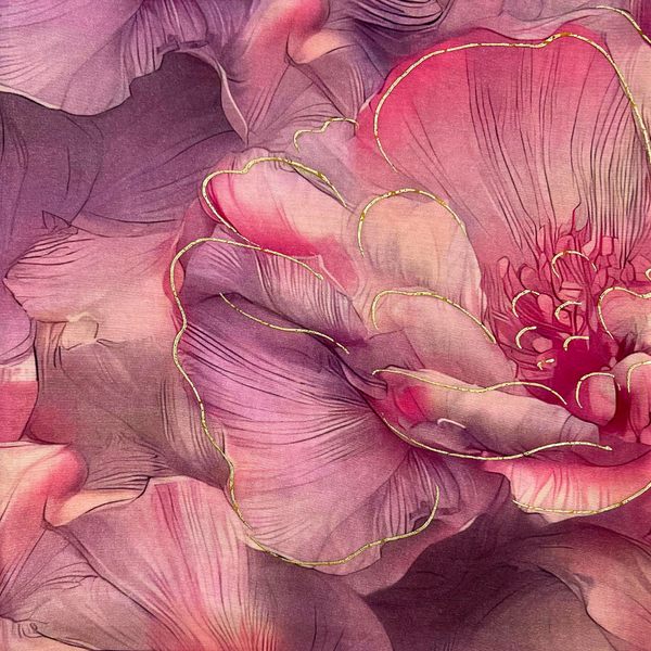 Glitter Floral cotton